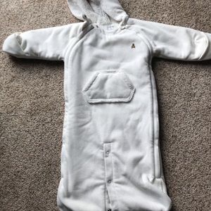 Fleece one-piece baby bunting 6-12 months